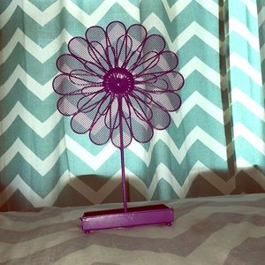 Dark purple earring holder